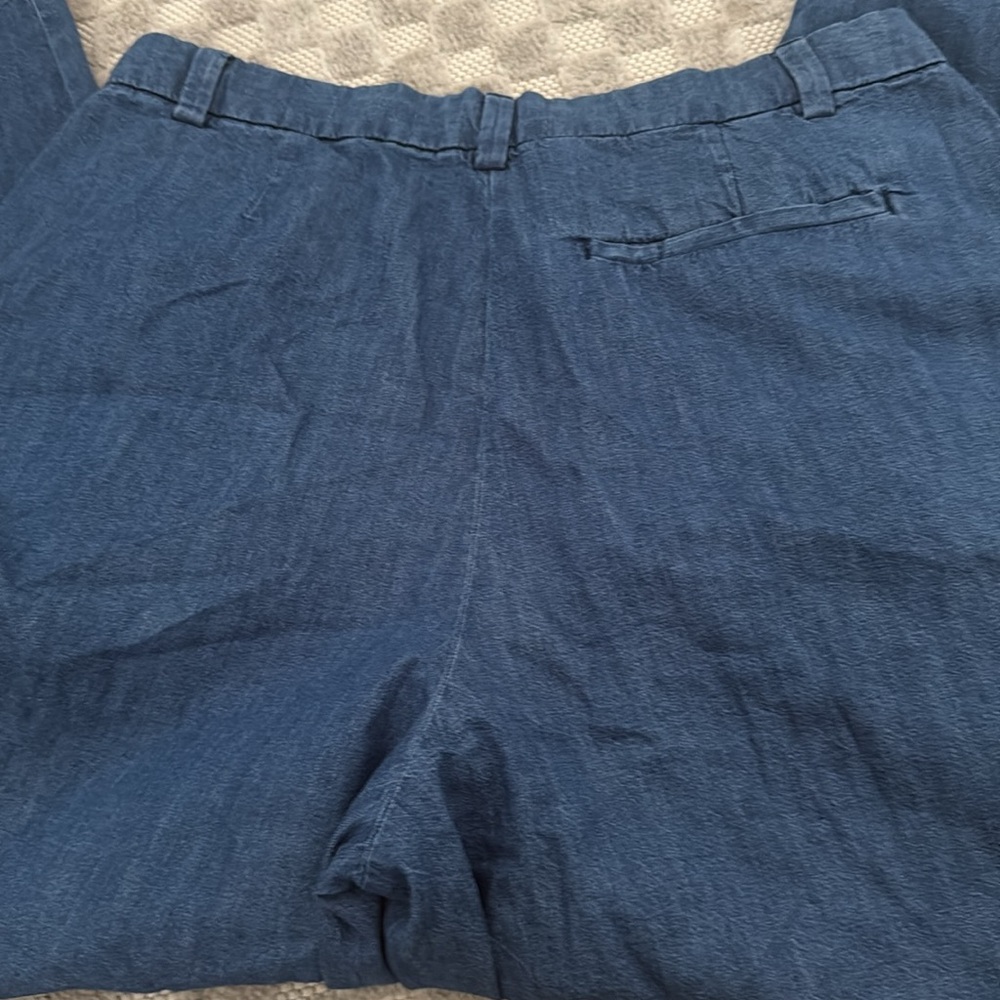 Old Navy Extra High-Waisted Baggy Wide-Leg Pleated Trouser Jeans Women's Size 16 - Picture 6 of 9